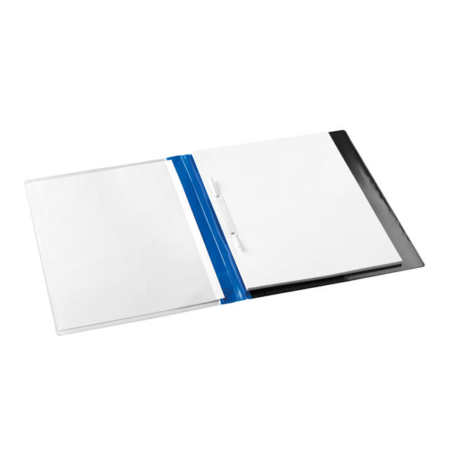 Rapportmappe, der kan tilpasses, med hurtig metallukning, A4