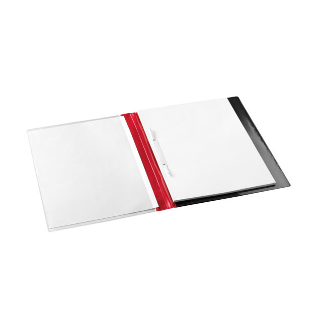 Rapportmappe, der kan tilpasses, med hurtig metallukning, A4