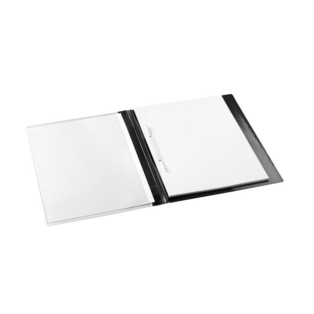 Rapportmappe, der kan tilpasses, med hurtig metallukning, A4