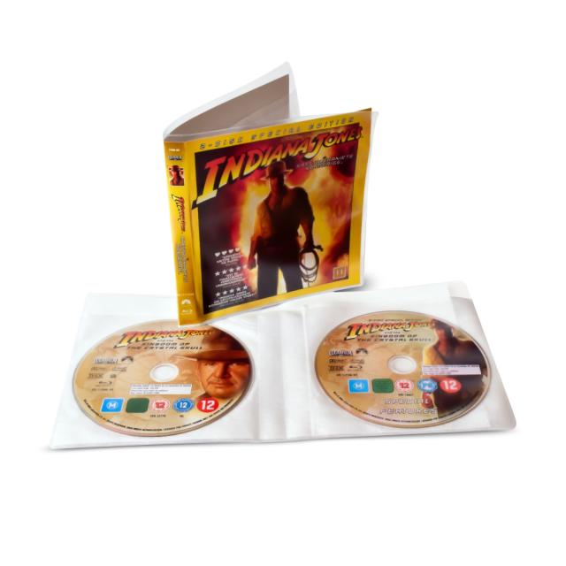 Dobbelte Blu-Ray Lommer med filt