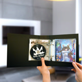 Enkelt/dobbelt Blu-Ray Lommer med filt og huller til ringbind