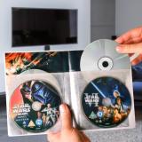 4 Disk DVD Lommer med filt