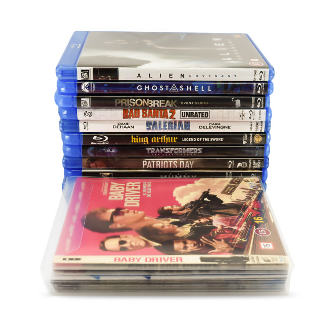 Enkelt/dobbelt Blu-Ray Lommer med filt