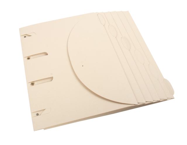 Smartfolder perforeret dokument folders - Tree-Free - pakke med 6 - A4 - naturlig