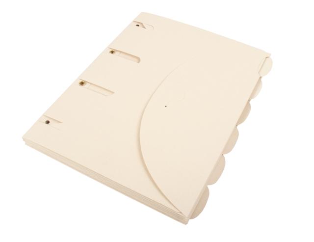 Smartfolder perforeret dokument folders - Tree-Free - pakke med 6 - A4 - naturlig