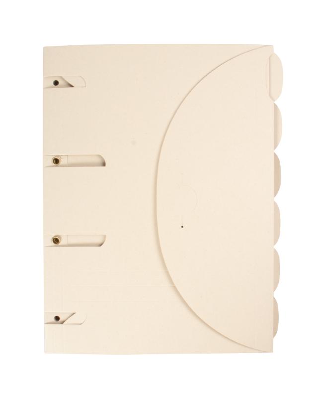 Smartfolder perforeret dokument folders - Tree-Free - pakke med 6 - A4 - naturlig