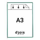 Tarifold Drejelige display lomme, A3, lodret