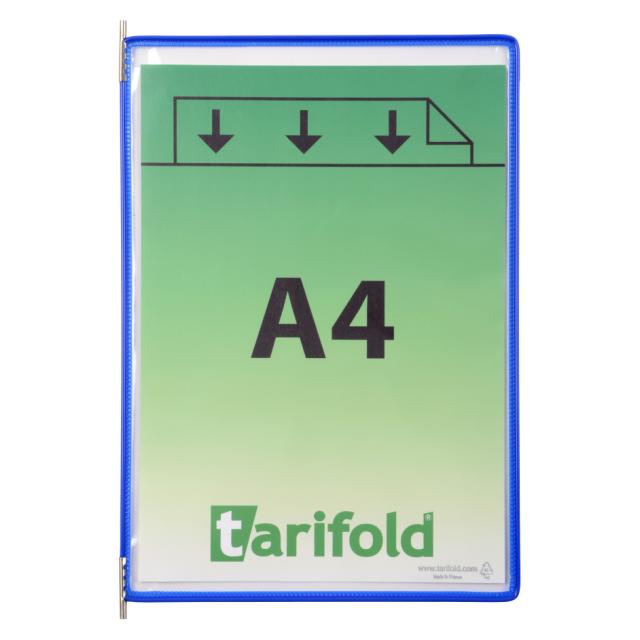 Tarifold Drejelige display lomme, A4, lodret