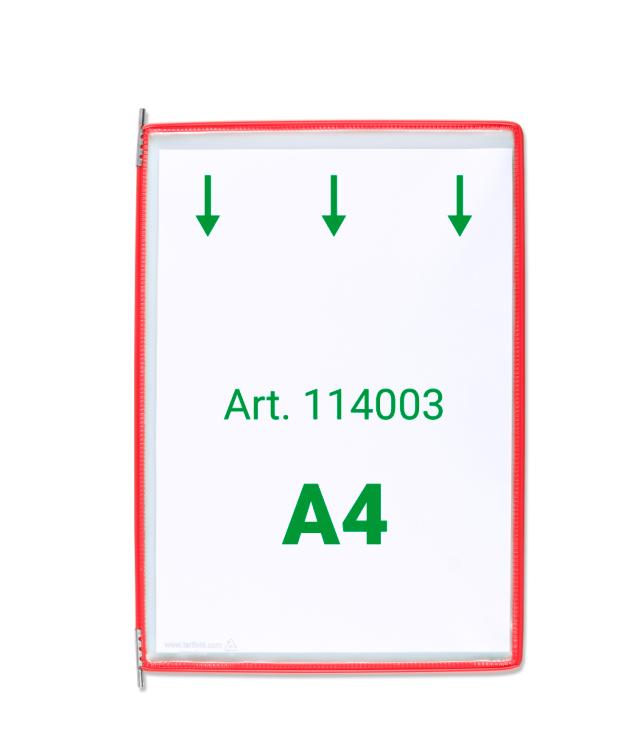 Tarifold Drejelige display lomme, A4, lodret