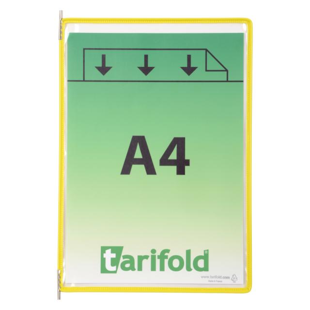 Tarifold Drejelige display lomme, A4, lodret