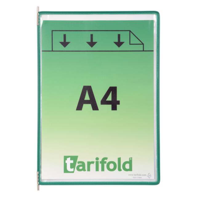 Tarifold Drejelige display lomme, A4, lodret