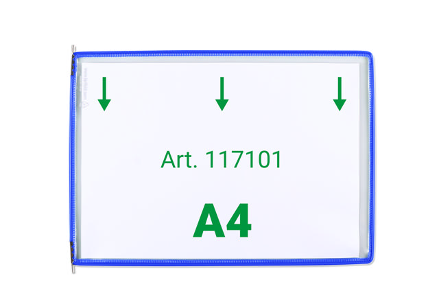 Tarifold Drejelige display lomme, A4, vandret