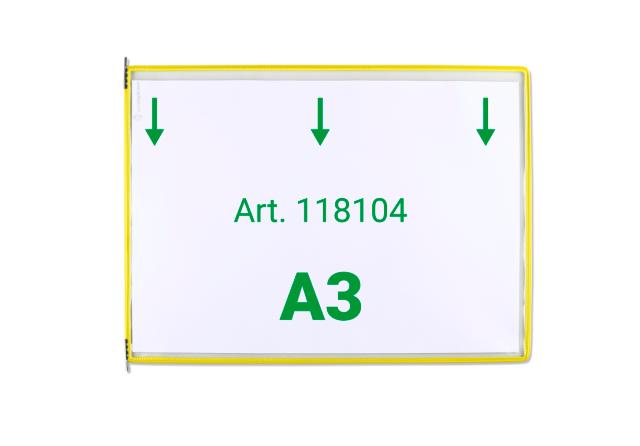 Tarifold Drejelige display lomme, A3, vandret