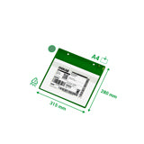 Magnetisk logistisk ID-lomme, med neodymium og flap, A4, liggende
