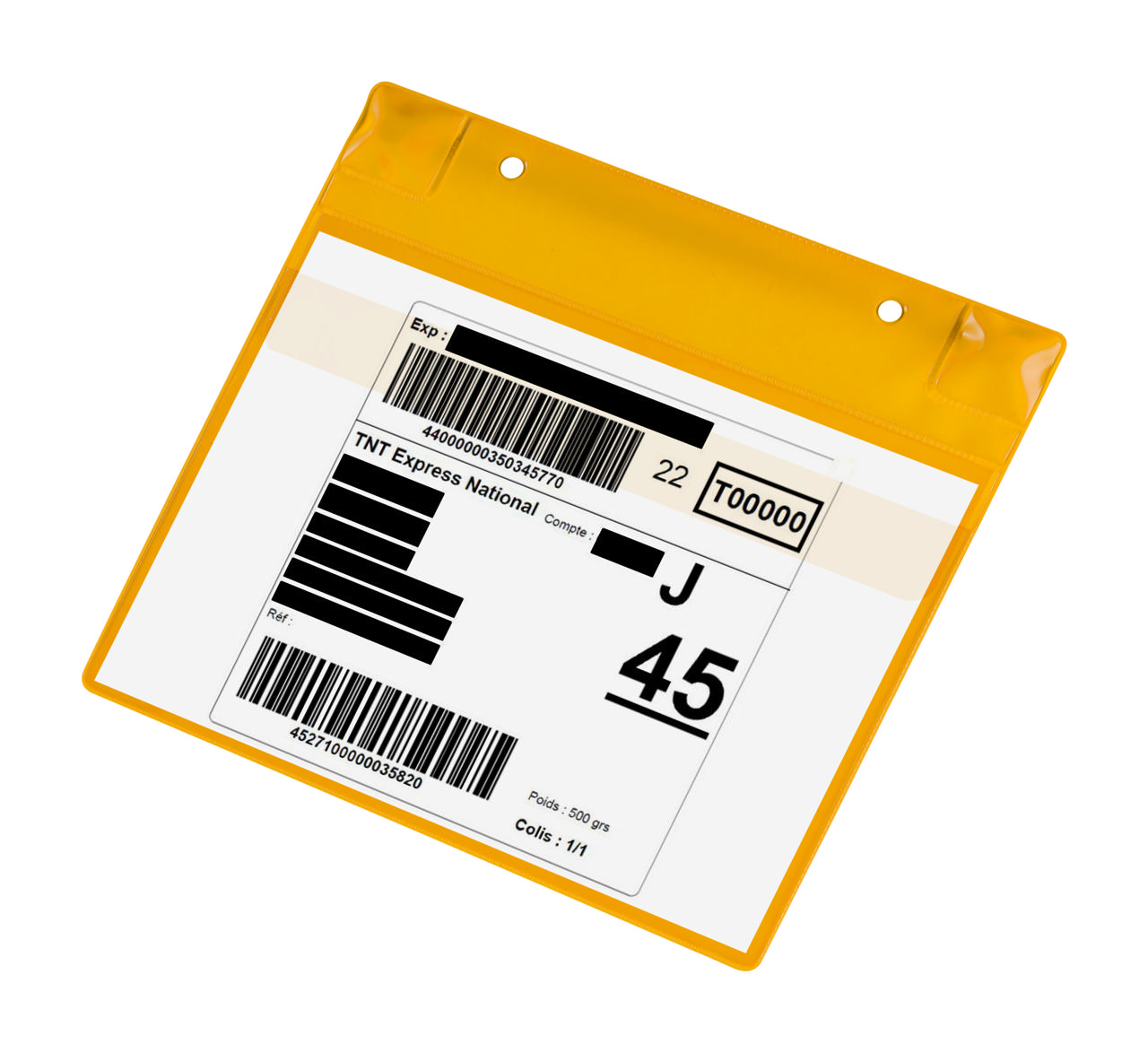 Magnetisk logistisk ID-lomme, med neodymium og flap, A5, liggende