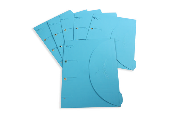 Smartfolder Perforeret Mappe, med Fane, A4