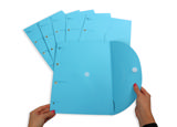 Smartfolder Perforeret Mappe, med Fane, A4