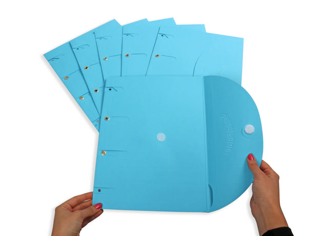 Smartfolder Perforeret Mappe, med Fane, A4