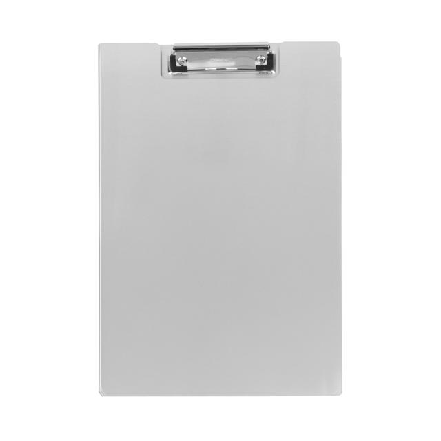 Clipboard med klap, Aluminium, A4, Stående