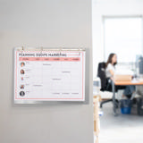 4-Ring-Displaybindsholder, med magnetisk fastgørelse, Aluminium, A4, Horisontalt