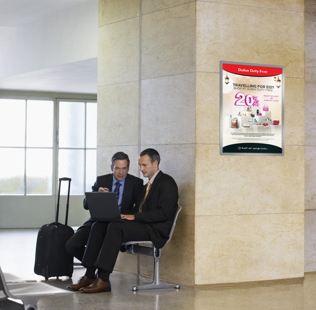 Magneto Selvklæbende displaylomme med ramme, Stort format, Genplacerbar, A1