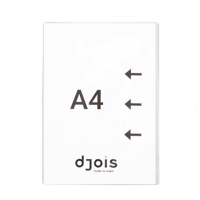 Magnetische presenteerhoes, lang sideåbning, A4