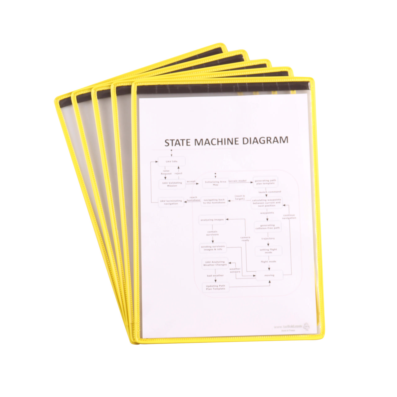 Tarifold magnetisk lomme, A4, stående