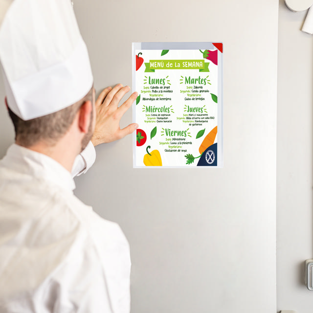 Kang Easy Clic Subzero Selvklæbende skiltelomme, permanent, A4