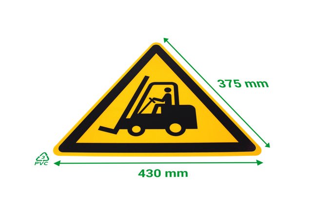 Selvklæbende sikkerhedspiktogram, Forsigtig gaffeltrucks