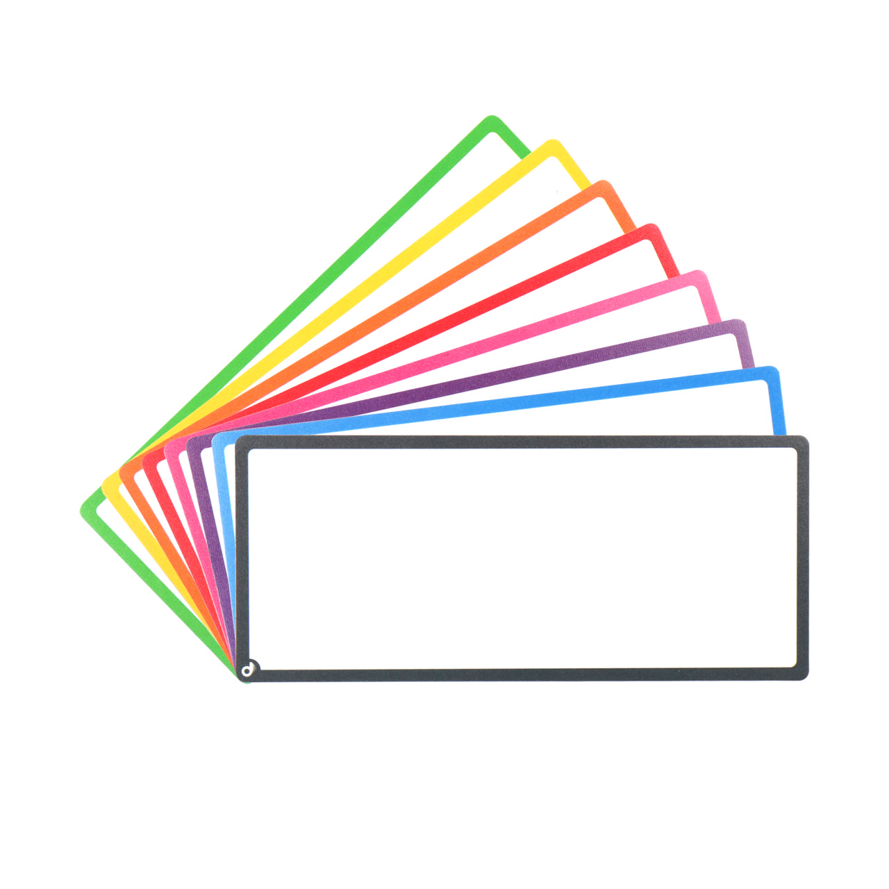 Magnetiske titelkort, blanke, 175 x 75 mm