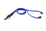 Lanyard med blød snor, drejelig krog og nøglering
