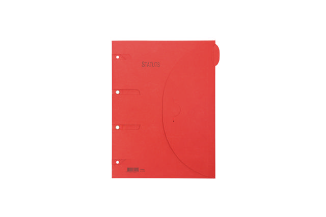 Smartfolder Perforeret Mappe, med Fane, Vedtægter, A4