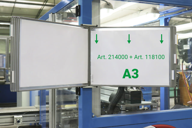 Tarifold Drejelige display lomme, A3, vandret