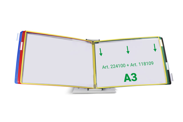 Tarifold Drejelige display lomme, A3, vandret