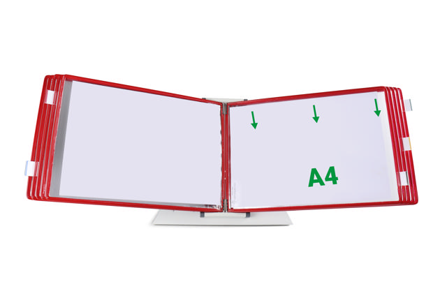 Tarifold Drejelige display lomme, A4, vandret