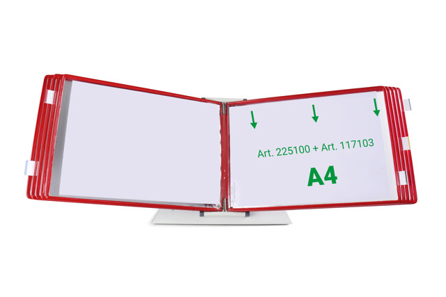 Tarifold Drejelige display lomme, A4, vandret