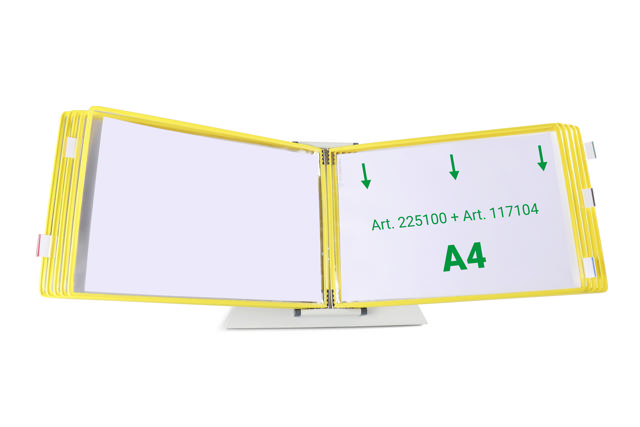 Tarifold Drejelige display lomme, A4, vandret