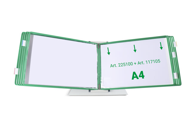 Tarifold Drejelige display lomme, A4, vandret