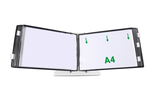 Tarifold Drejelige display lomme, A4, vandret