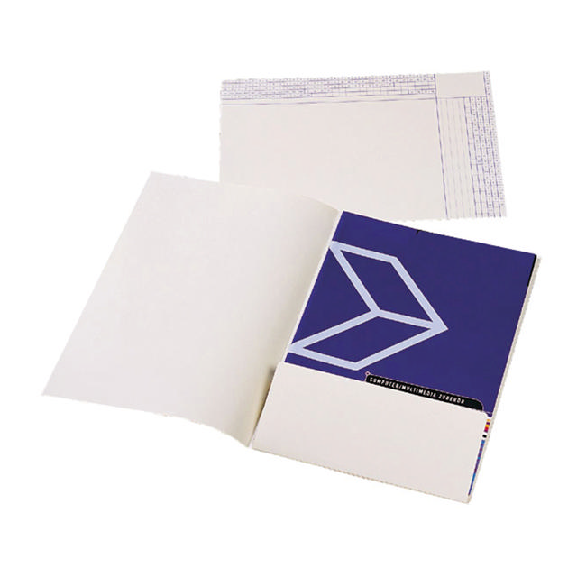 Indermappe med flap, A4