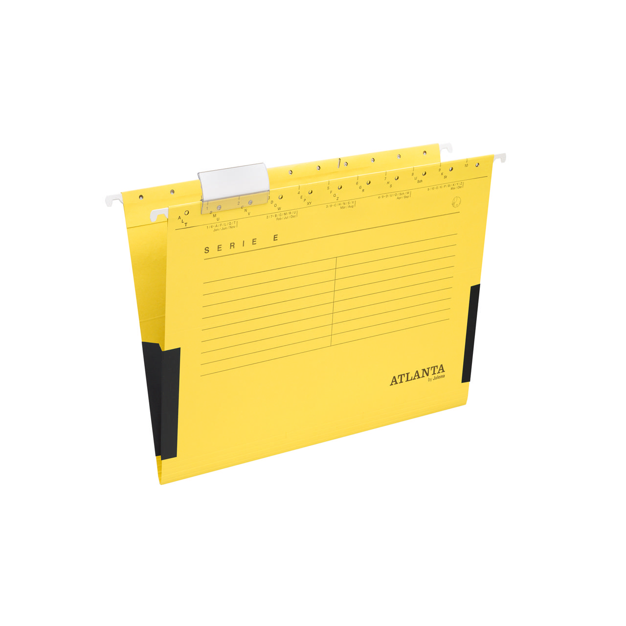 Serie-E hængemappe, A4, V-bund med sidefals, 100% genbrugspap