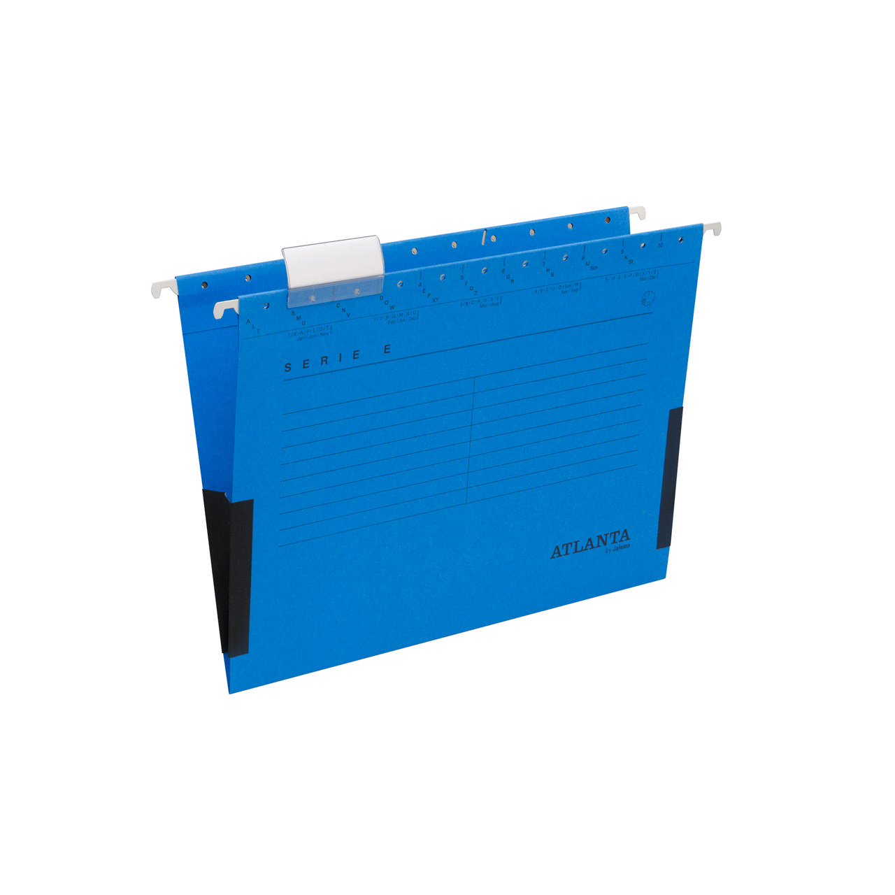 Serie-E hængemappe, A4, V-bund med sidefals, 100% genbrugspap