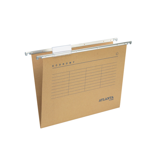 Økonomi hængemappe, folio, V-bund, 100% genbrugspap, FSC®