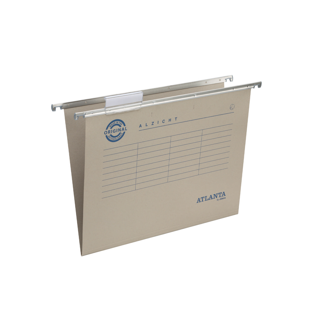 Alzicht hængemappe, folio, V-bund, med hurtig metalhæfte, 100% genbrugspap, FSC®