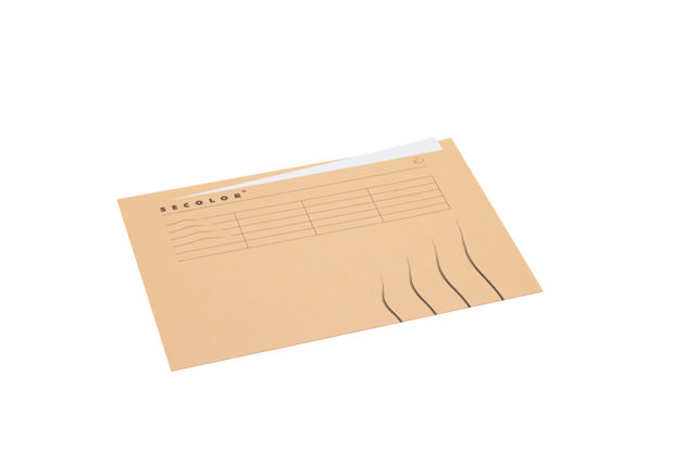 Secolor mappe med topfane, A4, 100% genbrugskarton, FSC®.