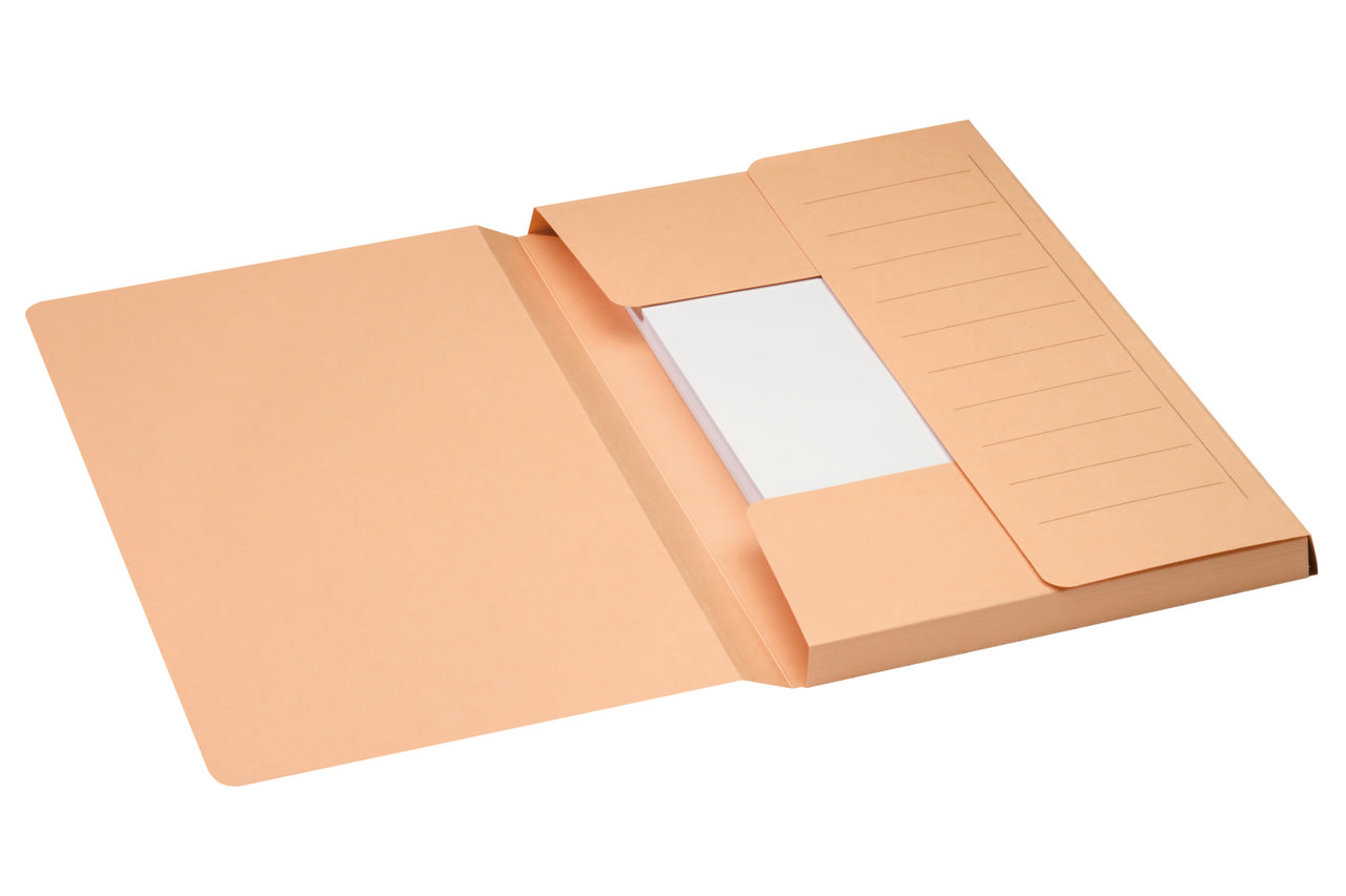 Secolor Dokumentmappe med 3 Flapper, Mammoth, 100% genbrugskarton, FSC®.