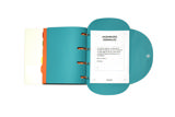 Ringbind med 6 Smartfolder-perforerede mapper med faner, komplet juridisk register, A4