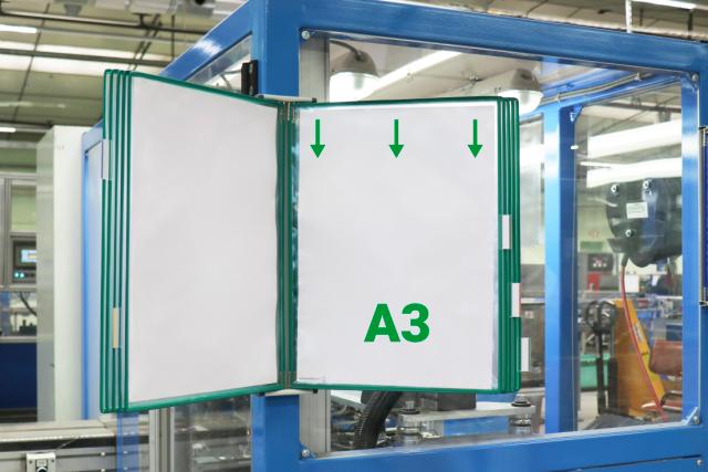 Tarifold Metal væg display system, A3, 10 lommer