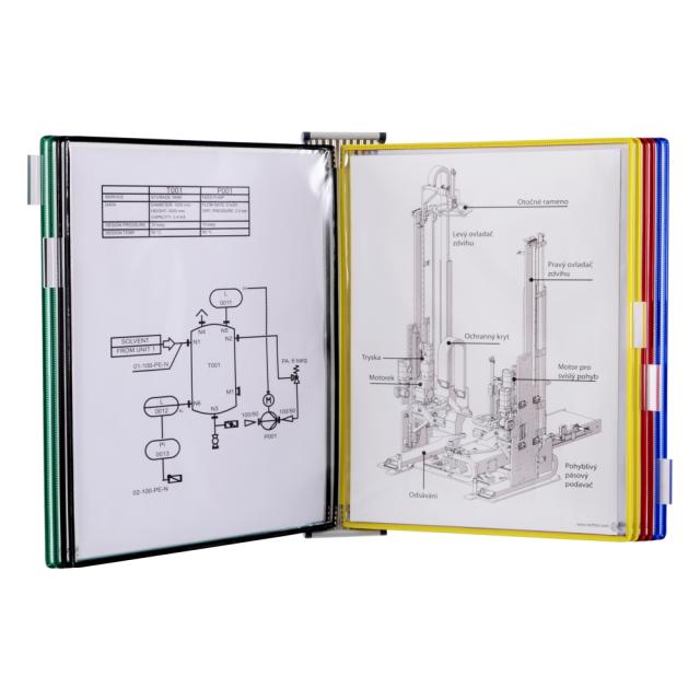 Tarifold Metal væg display system, A3, 10 lommer