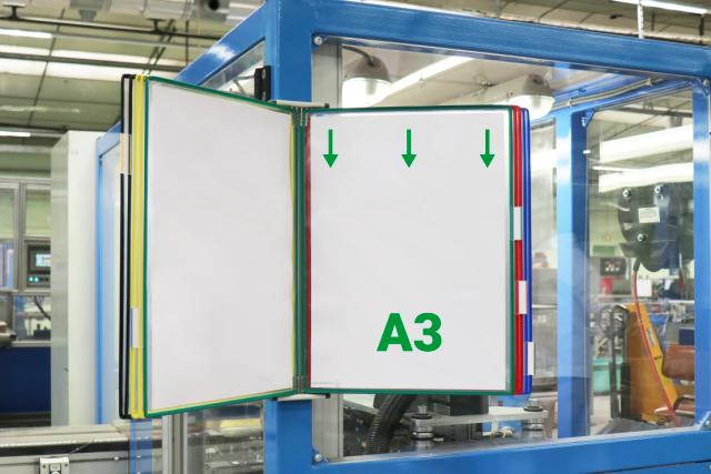 Tarifold Metal væg display system, A3, 10 lommer